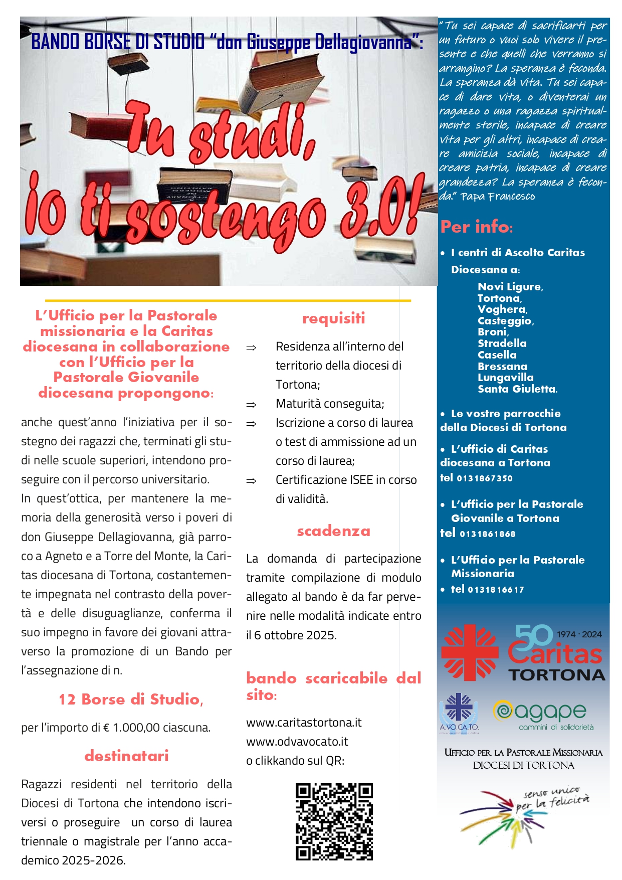 Tu studi, io ti sostengo